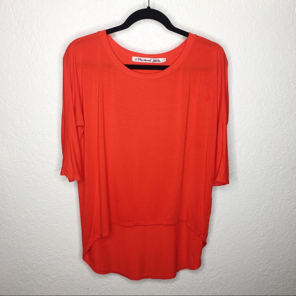 MICHAEL STARS "The Original Tee" Hi-Lo Hem…